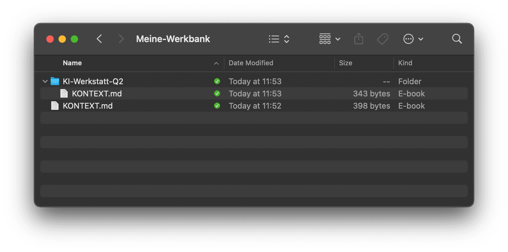 Dein erstes Werkstück auf der Werkbank