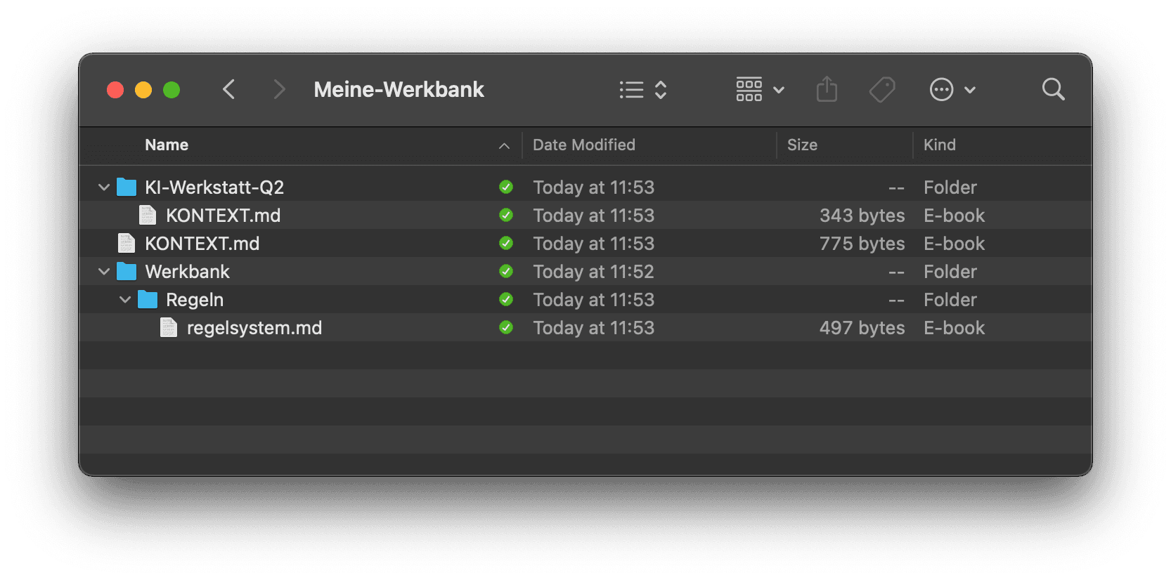 Das Regelsystem nach dem Bootstrap